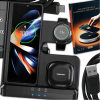 ŁADOWARKA INDUKCYJNA DO SAMSUNG S22 S23 S24 GALAXY WATCH BEZPRZEWODOWA 3W1