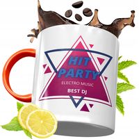 Kubek Pomarańczowy Dla Dja Prezent Z Nadrukiem Ze Zdjęciem