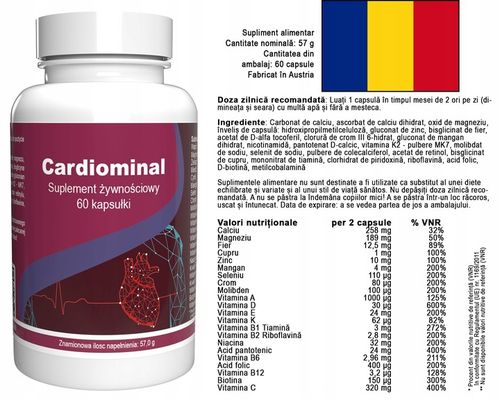 Cardiominal - 90 Kapsułek (3 x 30 Kapsułek) - 3 Dawki na Arena.pl