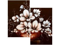 60X60CM MAGNOLIA III WAZA DWU OBRAZ ŚCIAN