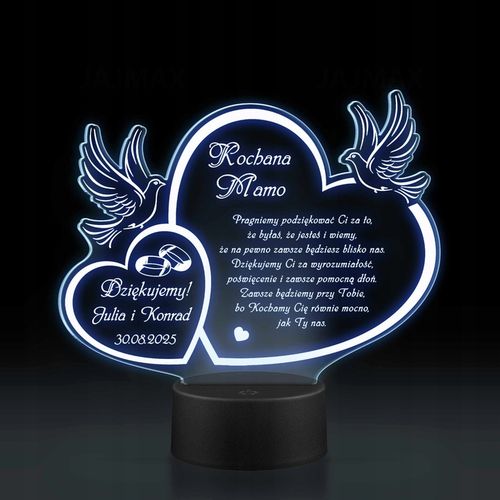 PODZIĘKOWANIA DLA RODZICÓW Świadków PREZENT na ŚLUB WESELE z TWOIM GRAWERem na Arena.pl