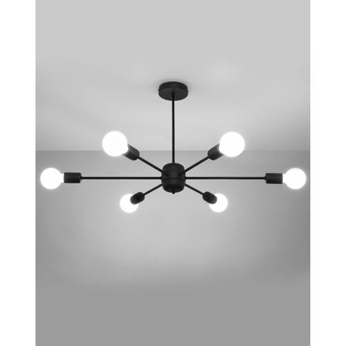 Metalowa lampa wisząca SL.1023 do jadalni nad stół czarna na Arena.pl