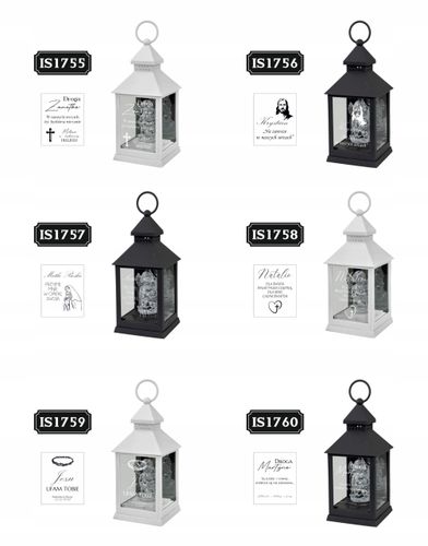 ZNICZ LAMPION biały aniołek DLA BRATA imię LED mała kapliczka DEDYKACJA na Arena.pl