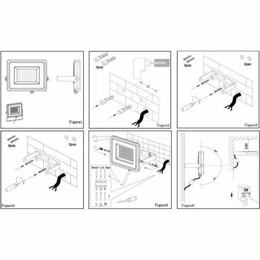 Naświetlacz LED lampa HALOGEN 50W Reflektor 4000K 4000lm SAMSUNG 5 LAT zdjęcie 13