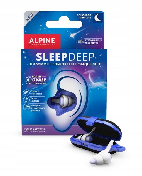 Alpine SleepDeep zatyczki do uszu do spania (para) zdjęcie 11