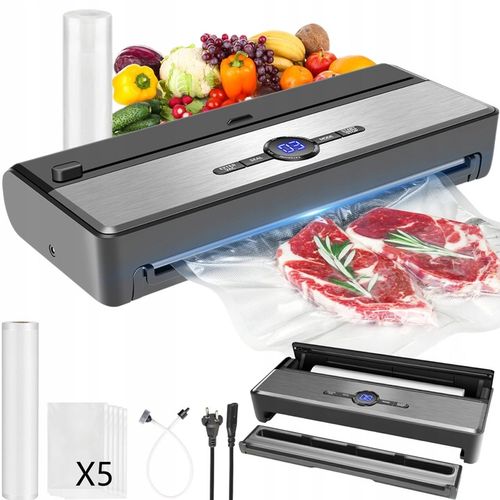 ZGRZEWARKA PRÓŻNIOWA PAKOWARKA DO ŻYWNOŚCI AUTOMATYCZNA+WORKI i FOLIA na Arena.pl