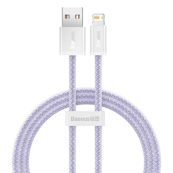 kabel usb do lightning baseus dynamic 2, 2.4a, 1m (fioletowy) zdjęcie 2