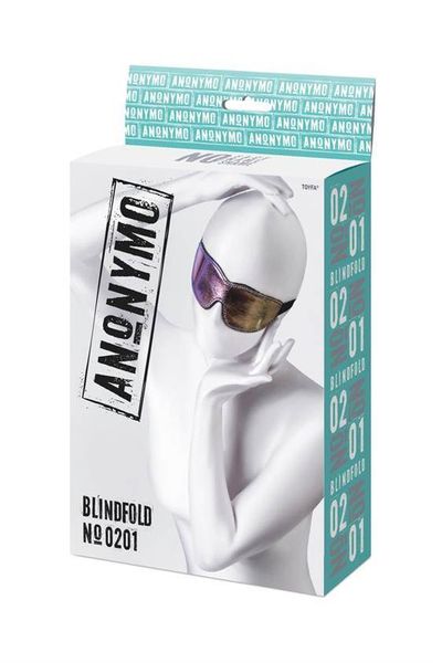 Holo Połyskująca Maska Na Oczy - Anonymo Blindfold No 0201 zdjęcie 1