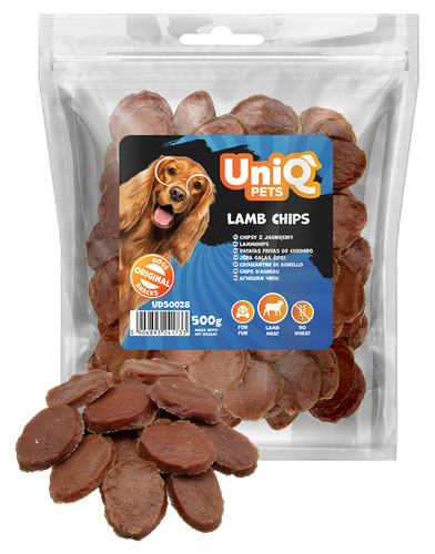 Przysmak dla psa z jagnięciny 500g Przekąska chipsy z jagnięciny UNIQ PETS na Arena.pl