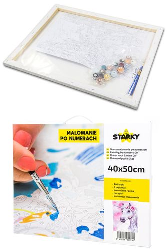 Zestaw do malowania po numerach - jednorożec na Arena.pl