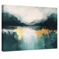 OBRAZ NA PŁÓTNIE ŚCIANĘ ABSTRAKCJA ZŁOTO DO SYPIALNI SALONU KUCHNI 60x40