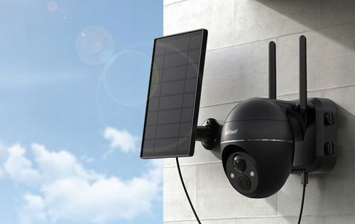 2X ZEWNĘTRZNA KAMERA WIFI SOLARNA OBROTOWA NA BATERIE Z PANELEM SOLARNYM na Arena.pl