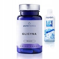 GLICYNA CZYSTA 100% L-Glicyna SUPLEMENT DIETY 60 kaps. 30 PORCJI sen spokój