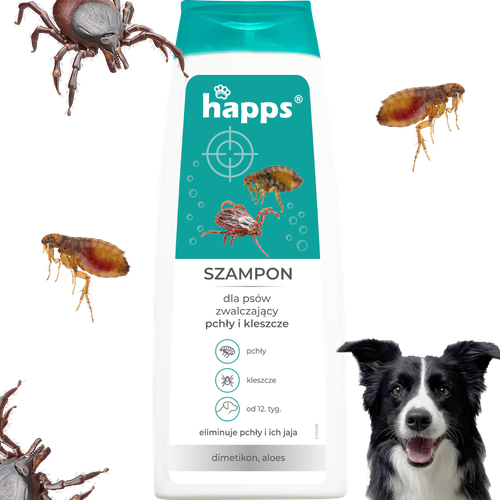 HAPPS - szampon dla psów na pchły i kleszcze 250ml na Arena.pl