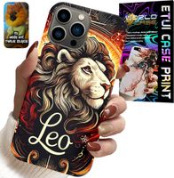 ETUI DO IPHONE 13 PRO - LEW, ZNAK ZODIAKU ASTRONOMIA, CASE + SZKŁO