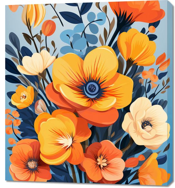 Obraz 90x100cm Kwiatowy Majestat zdjęcie 1