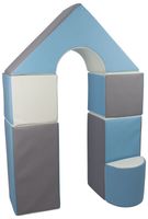 mini zamek 6 dużych klocków piankowych do zabawy żłobków przedszkoli XXL