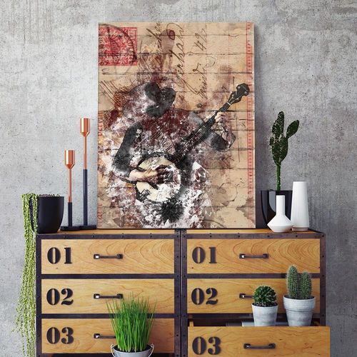 Deco Panel, Abstrakcyjny muzyk 60x90 na Arena.pl