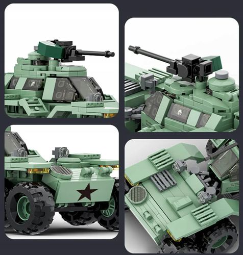 KLOCKI KONSTRUKCYJNE POJAZD ROZPOZNAWCZY ZESTAW DLA DZIECI WOJSKO MODEL na Arena.pl