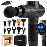 2X PISTOLET DO MASAŻU PLECÓW CIAŁA STÓP MASAŻER MASSAGE GUN ETUI 10 KOŃCÓWE