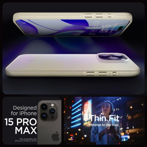 etui ochronne do iphone 15 pro max thin fit beżowe na Arena.pl