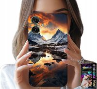 ETUI DO MOTOROLA MOTO G55 - STRUMIEŃ, GÓRY, SZCZYTY, EVEREST + FOLIA