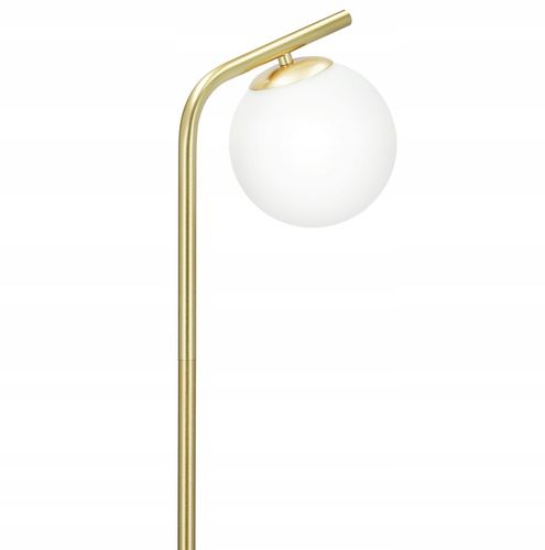 Złota Lampa Stojąca Podłogowa Lampka LED 1X E27 Kula Do Czytania na Arena.pl