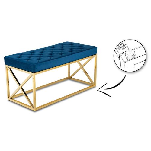 PIKOWANA PUFA NELJA GOLD NAVY na Arena.pl