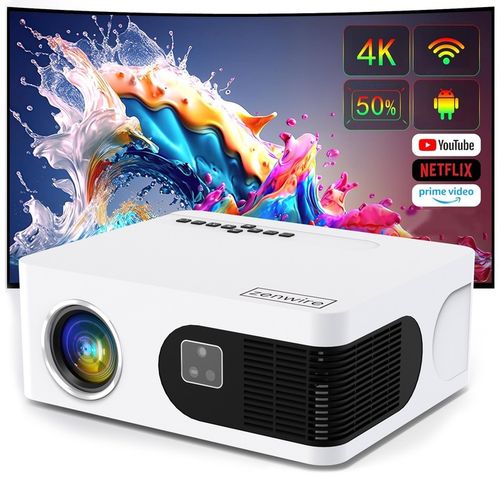 Projektor mini Rzutnik LED WiFi Android TV FULL HD 4K Autofocus do na Arena.pl