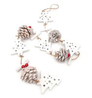 GIRLANDA ozdoba na choinkę drzwi okno 85cm szyszki CHOINKI