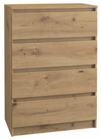 Komoda 4 Szuflady 70 cm Artisan MALWINA TS - 5 Kolorów