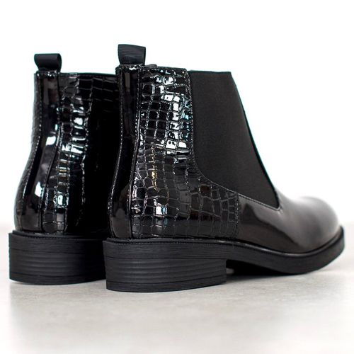 Lakierowane Botki Snake Print r.36 na Arena.pl