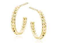 ELEGANCKIE POZŁACANE SREBRNE KOLCZYKI WKRĘTKI OTWARTE KOŁA KÓŁKA WARKOCZE