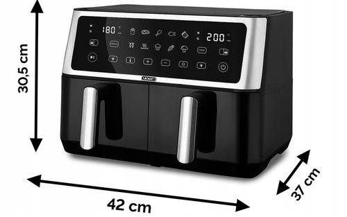 Frytkownica beztłuszczowa Dwukomorowa 10L Air Fryer Yoer 2850W 10 na Arena.pl