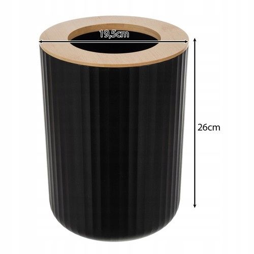 ZESTAW ŁAZIENKOWY 6 ELEMENTÓW CZARNY KOMPLET DO WC KOSZ DOZOWNIK SZCZOTKA na Arena.pl