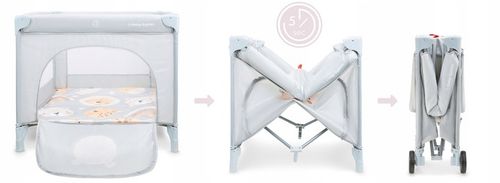 SKŁADANY KOJEC ŁÓŻECZKO TURYSTYCZNE - Moby-System Teddy Bear na Arena.pl