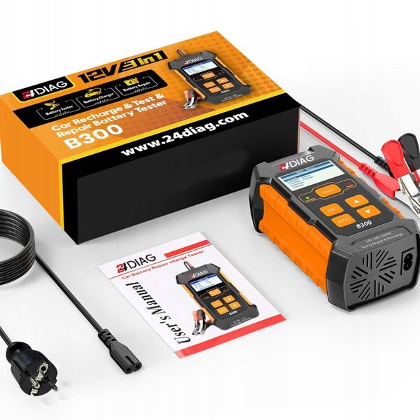 TESTER DO AKUMULATORÓW PROSTOWNIK B300 3w1 12V 5A zdjęcie 14