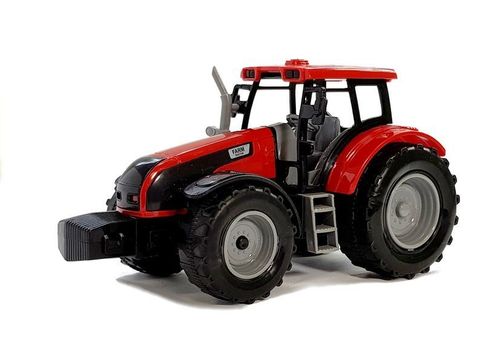 Traktor z Przyczepką, Zgrabiarką i Cysterną Czerwony na Arena.pl