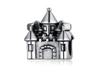Rodowany srebrny charms pandora zamek pałac księżniczki srebro 925 BEAD59