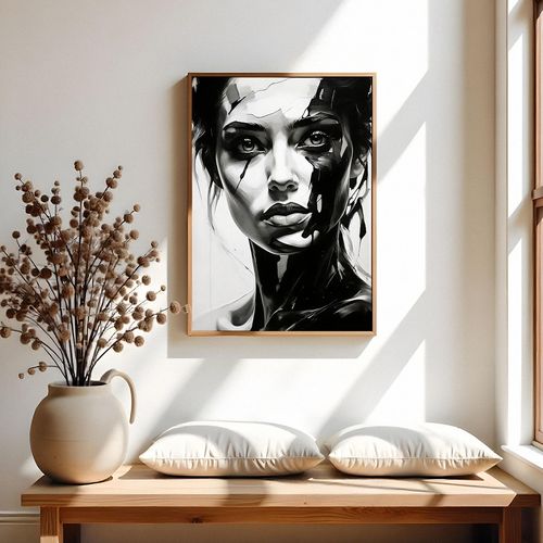 Plakat abstrakcja portret 29,7x42 cm A3 na Arena.pl