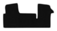 Dywanik welurowy Opel Movano B 2010-2022 czarno-srebrny 1 szt.