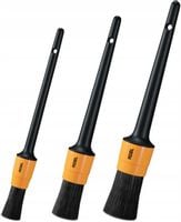 ADBL Round Detailing Brush Zestaw 3 Pędzelków Do Czyszczenia Samochodu Auta
