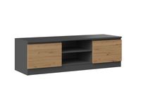 STOLIK RTV MALWA 120 - ANTRACYT / DĄB ARTISAN