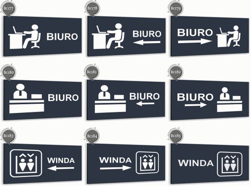 Tabliczka informacyjna ATRACYTOWA nierdzewna NUMER POKOJU DOWOLNY NAPIS na Arena.pl