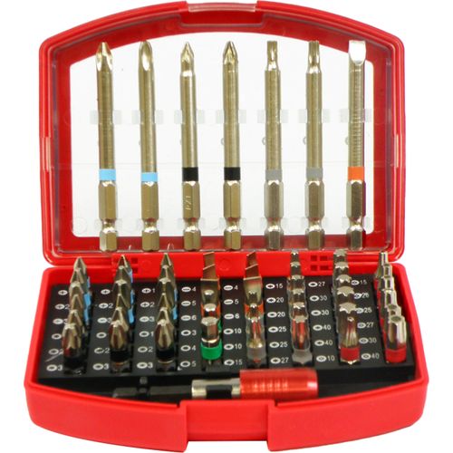 Końcówki bity imbus torx do wkrętarki zestaw 56 el. Silver CrV na Arena.pl