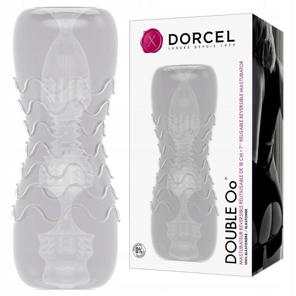 dwustronny masturbator double oo dorcel 18 cm zdjęcie 1