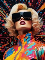 Plakat 60x80cm Retro Futuryzm