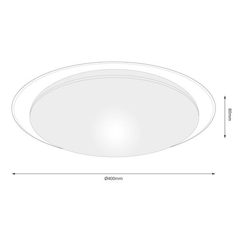 Plafon SONIC 24W LED Ø400 mm na Arena.pl