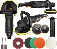 Profesjonalna POLERKA SAMOCHODOWA Z REGULACJĄ OBROTÓW z LCD + 20