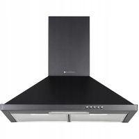 OKAP KUCHENNY KOMINOWY ŚCIENNY 60CM CZARNY LED